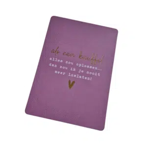 Kaart als een knuffel alles zou opsturen