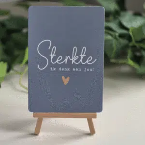 Kaart sterkte om te sturen aan een dierbare