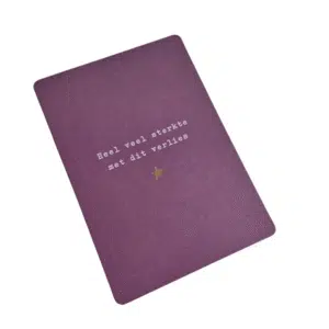 Kaart met de tekst sterkte met dit verlies