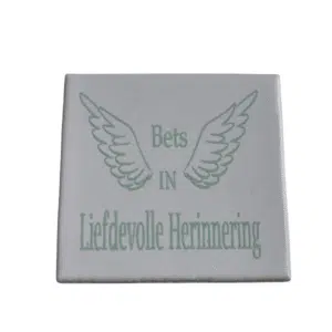 Troosttegel in liefdevolle herinnering om een dierbare te herinneren